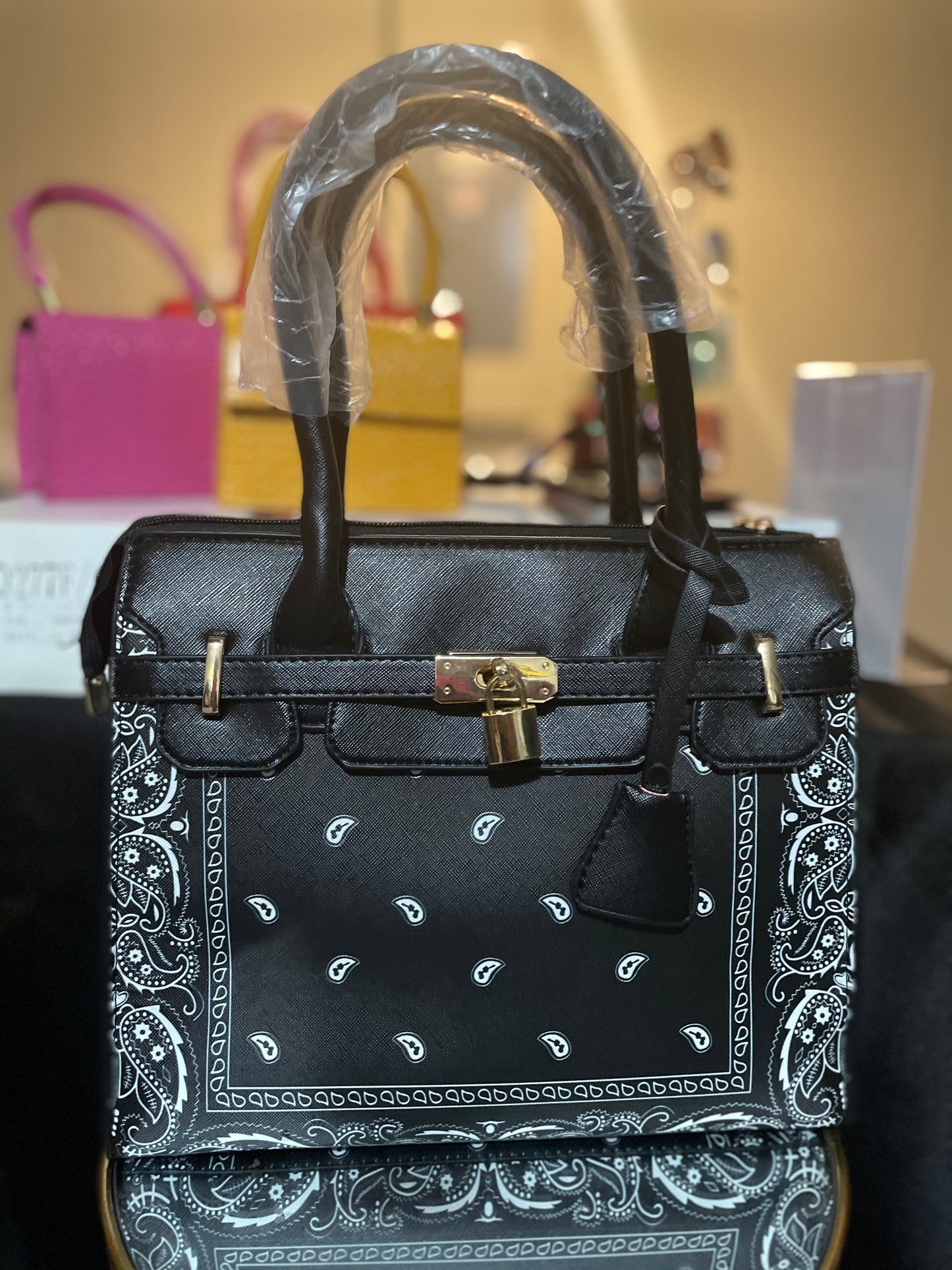 The Bandana Tote Bag (Black)