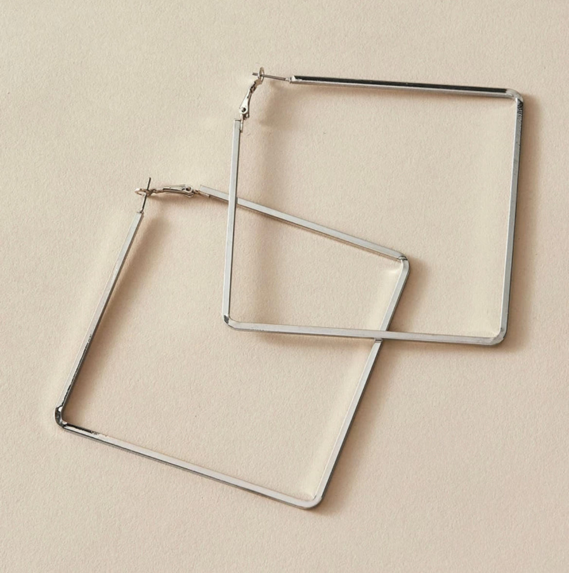 The Square Hoop (Silver)