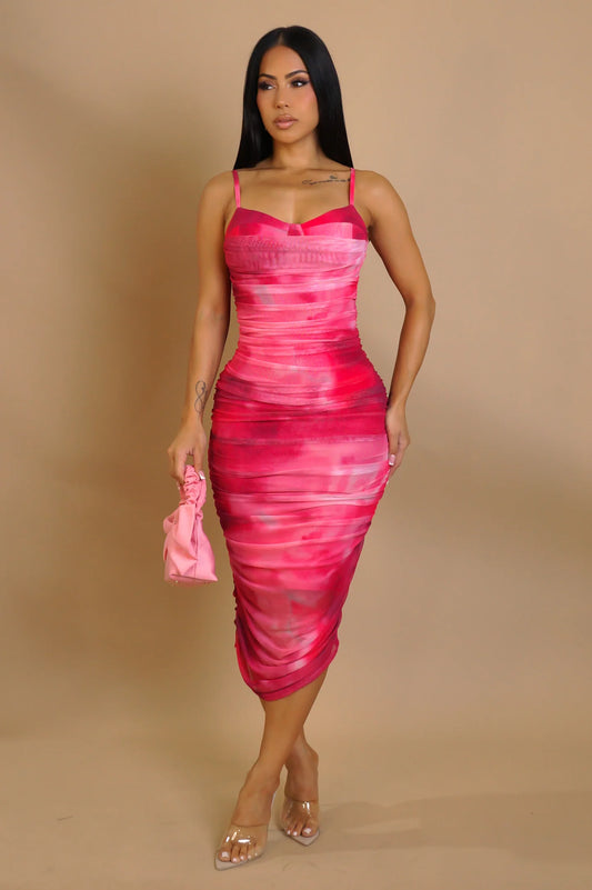 Pastel Babe Midi Dress