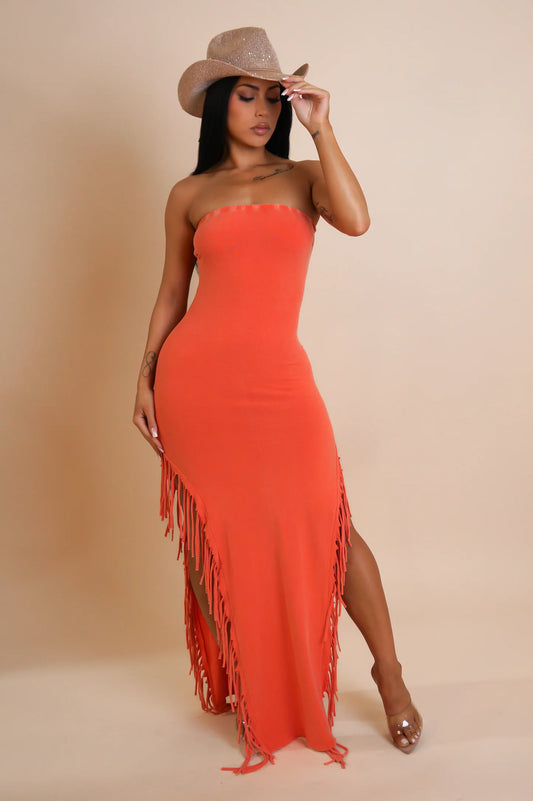Fringe Bae Maxi Dress